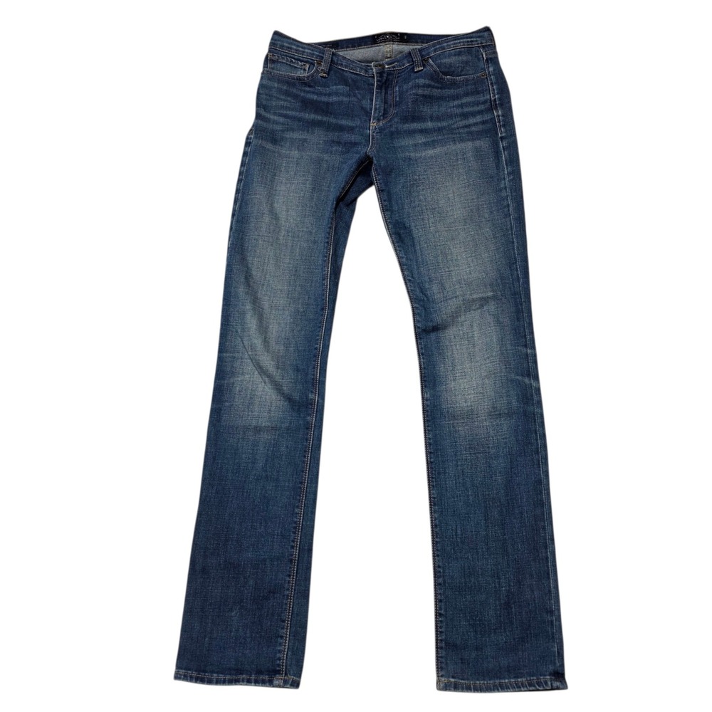 Lucky Brand Brooke Straight Womens 4/27 Blue Jeans Mid Rise Stretch Denim